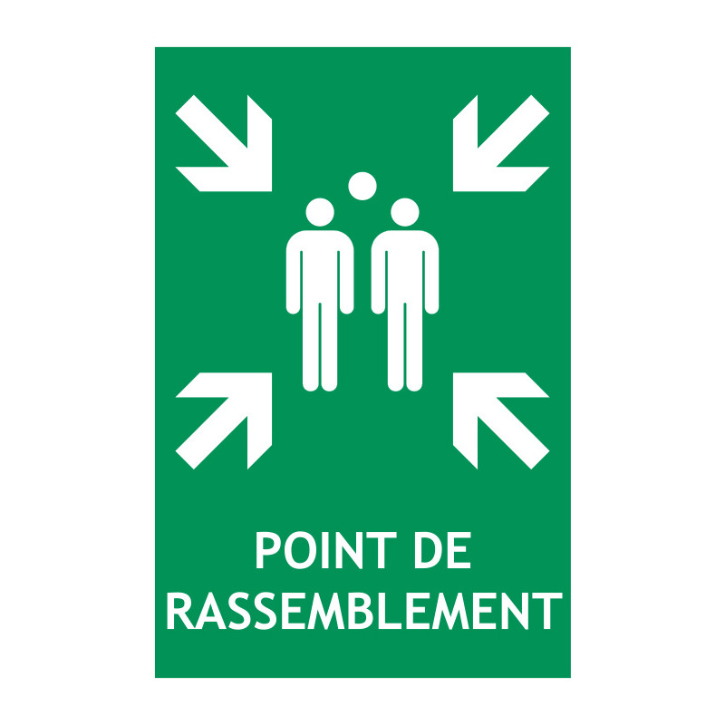 Panneau point de rassemblement