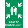 Panneau point de rassemblement