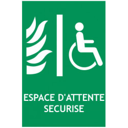 Panneau espace d'attente sécurisé