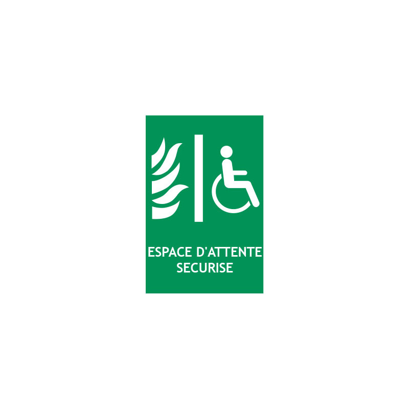 Panneau espace d'attente sécurisé