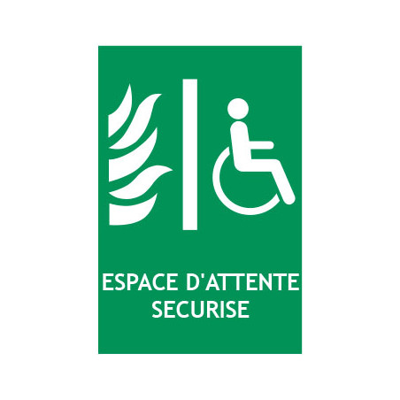 Panneau espace d'attente sécurisé