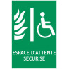 Panneau espace d'attente sécurisé