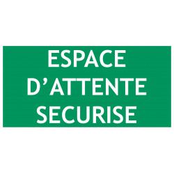 Panneau espace d'attente sécurisé