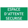 Panneau espace d'attente sécurisé