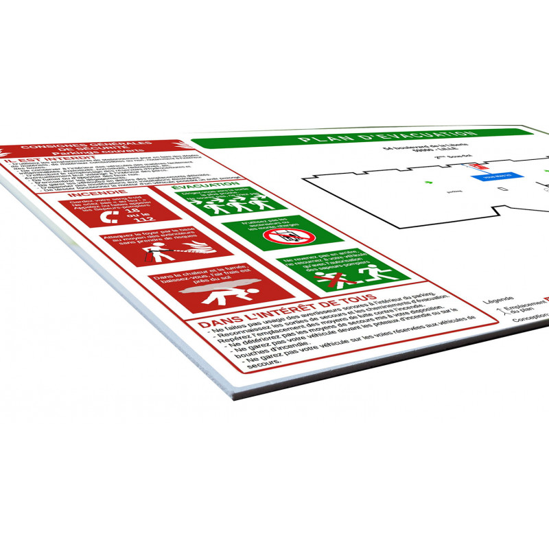 Traçage et impression plan incendie