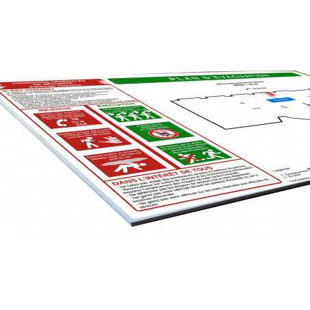 Traçage et impression plan incendie