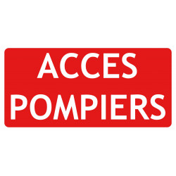 Panneau accès pompiers